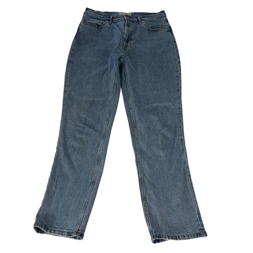 Everlane The Original Cheeky Jean High Rise Straight Leg Blue Organic Cotton 28R